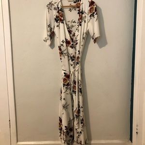 Promesa Floral Maxi Wrap Dress